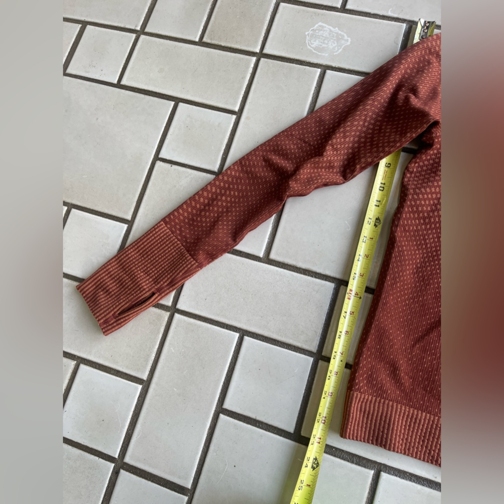 lululemon athletica Long Sleeve Top in Rust Brown - Picture 8 of 9